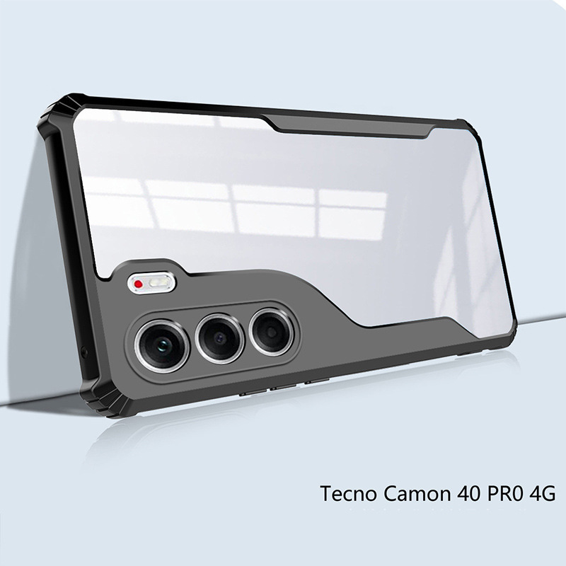适用传音Tecno Camon 40 30 Pro手机壳 亚克力高透四角防摔保护套|undefined