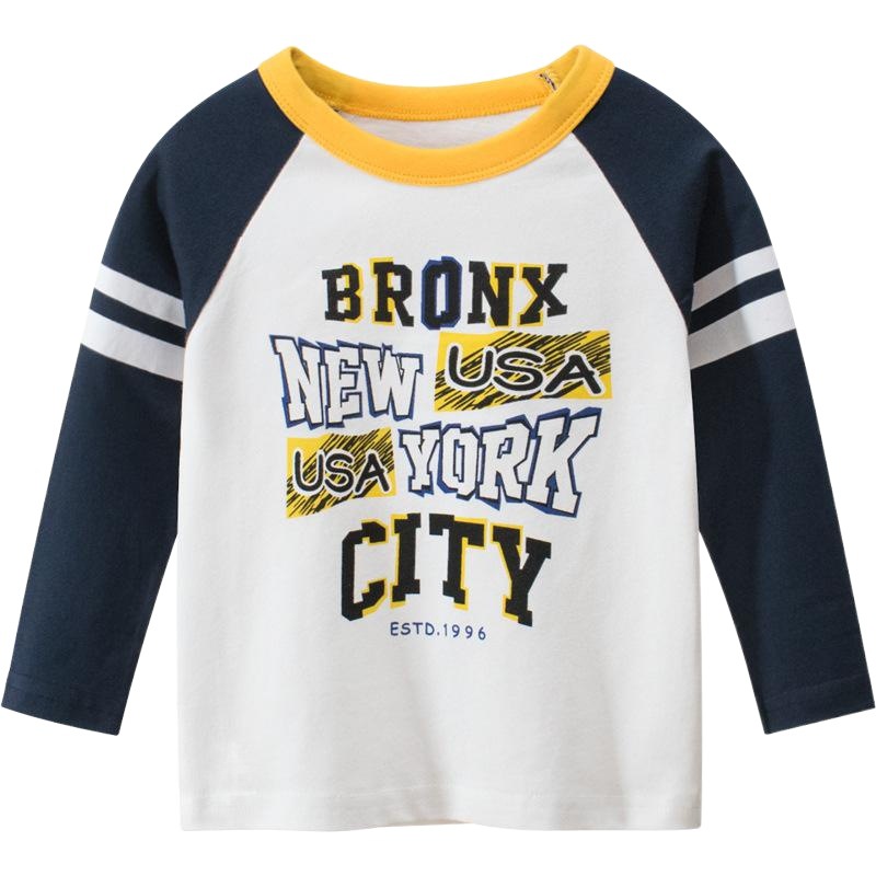 27kids marca ropa para niños otoño nuevo 2024 camiseta para niños coreanos ropa para bebés camisa de fondo cabello de una pieza