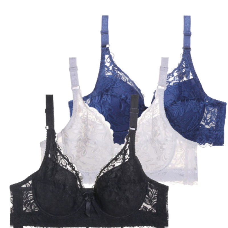 Европейское и американское нижнее белье с полным кружевом, сексуальный тонкий хлопковый пухлый бюстгальтер с большой чашкой и регулируемым размером