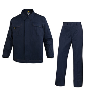 Delta 405168 workwear breathable cotton anti-static work clothes suit factory workshop men's labor protection protective clothing