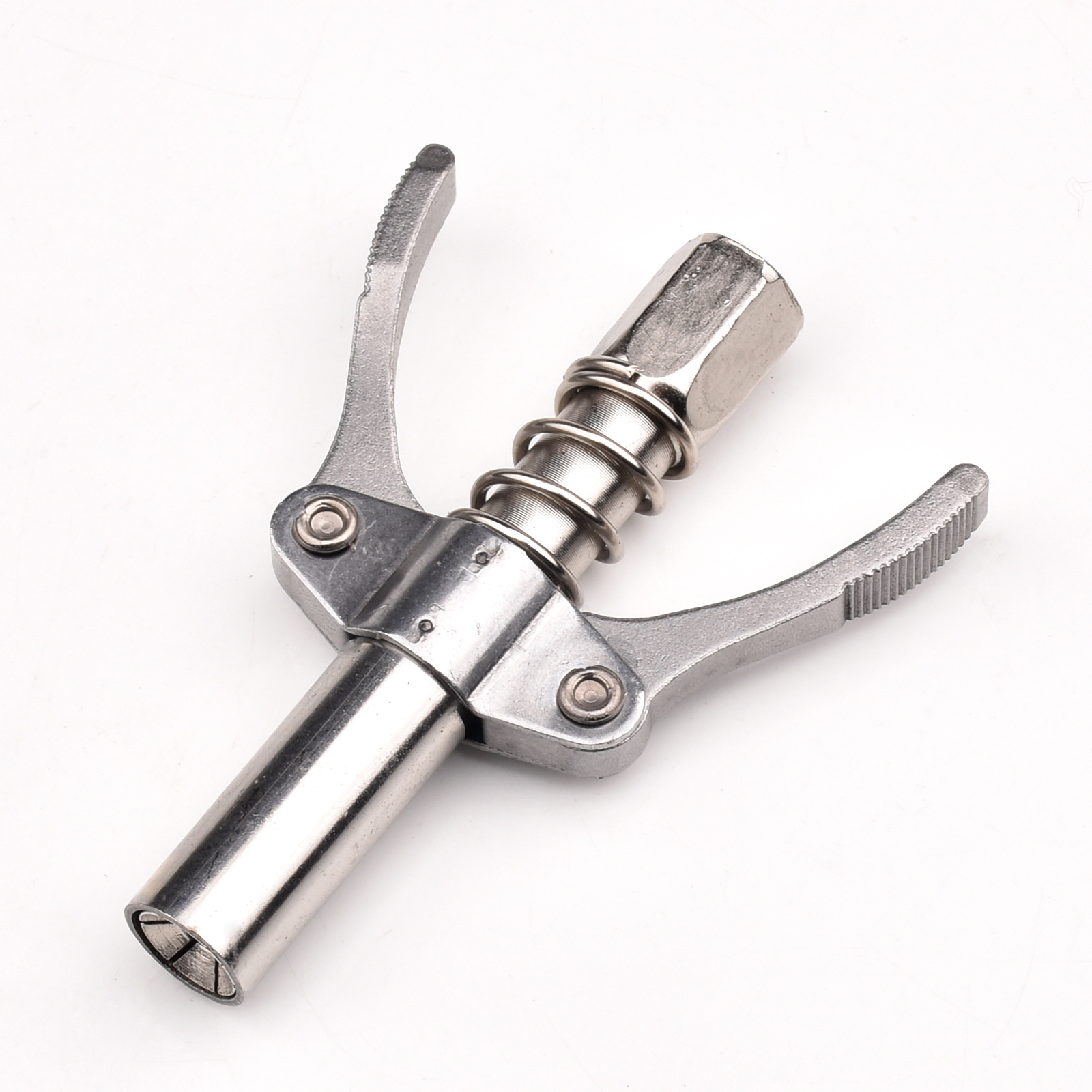 新款锁钳式高压注油嘴手动电动气动黄油齿轮式打黄油枪嘴头平头