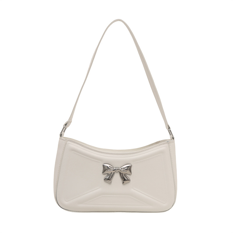 Elegant Women's Shoulder Handbag With Bow Detail For Commuters_voghion.com