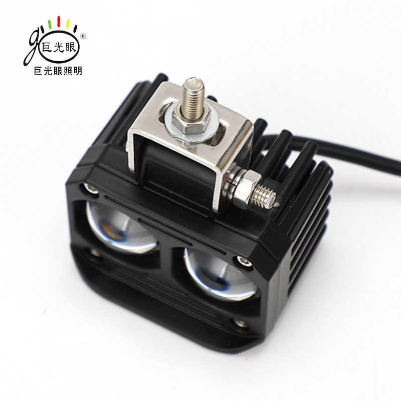 Cross-Border 60W Ultra-Bright Yellow and White High/Low Beam Led Spotlight for Electric Vehicles, Motorcycle Modification, and Delivery Services