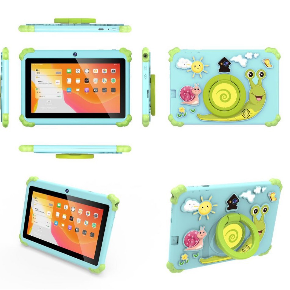 New Kidsren's Tablet Computer 7-Inch 6+128 Android 14 Built-In Love Doll Software Wifi Bluetooth Export Anti-Fall