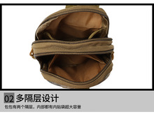 ✔战术腰包多功能便携单肩包户外跑步运动帆布防水手机挂包军迷