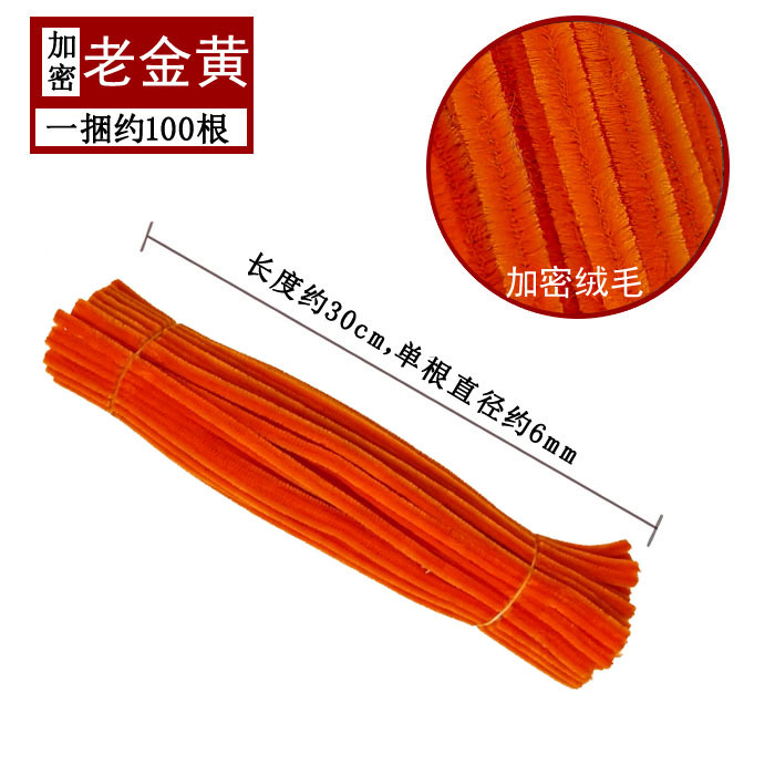 Varillas de felpa encriptadas de 42 colores, tiras para raíces de cabello, materiales populares para ramos hechos a mano, fabricante de varillas de felpa.