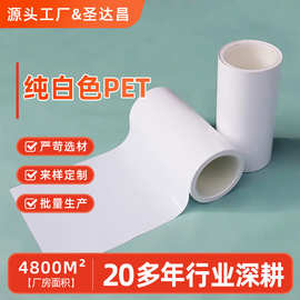 源头厂家 PET纯白色塑胶片 光面白色卷材印刷板材 PET聚酯薄