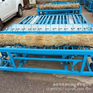 多针电动草帘机 自动切边麦草编织机防断线耐用型稻草编织机