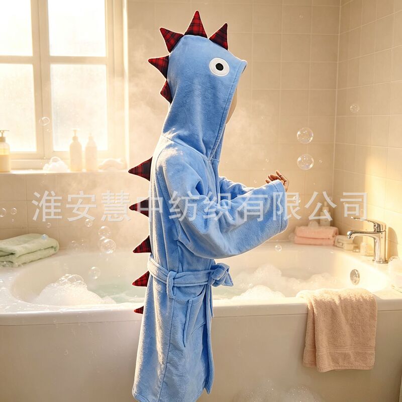 Cross-Border Hot-Selling Cotton Cartoon Home Bathrobe Kidsren's Bathrobe Spa Hotel Vacation Bathrobe Supports Export Customization Cross-Border Hot-Selling Cotton Cartoon Home Bathrobe Kidsren's Bathrobe Spa Hotel Vacation Bathrobe Supports Export Customization