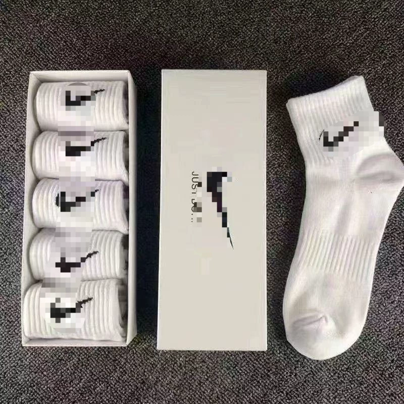 Носки-коробки, мужские и женские спортивные носки, модные дезодоранты из чистого хлопка, универсальные впитывающие пот носки до середины икры, баскетбольные чулки для бега