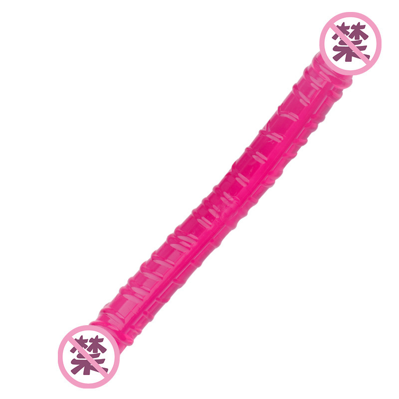 Double-Headed Dragon Dual-Ended Dildo, Flexible TPE, Colorful Finish — detail image 7