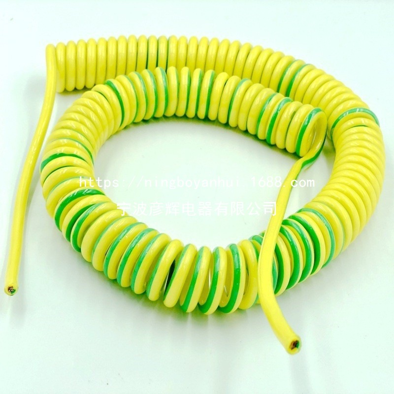 2芯弹簧线PU伸缩螺旋卷线玩具蓝牙耳机风扇成人用品充电源连接线