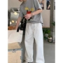 基础宽松新款春秋季牛仔裤