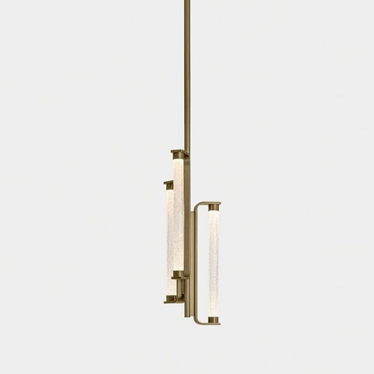 Hotel diseñador estilo vestíbulo minimalista creativo candelabros comedor diseño decoración dormitorio italiano pequeña cama de dormitorio ligera