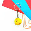 Small baseball keychain with zipper, pendant for leisure, 2cm, wholesale, European style, Birthday gift