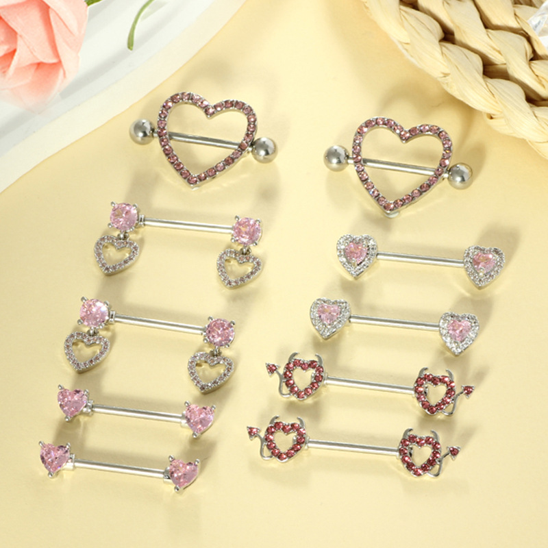 Pointed titanium steel lip stud product view