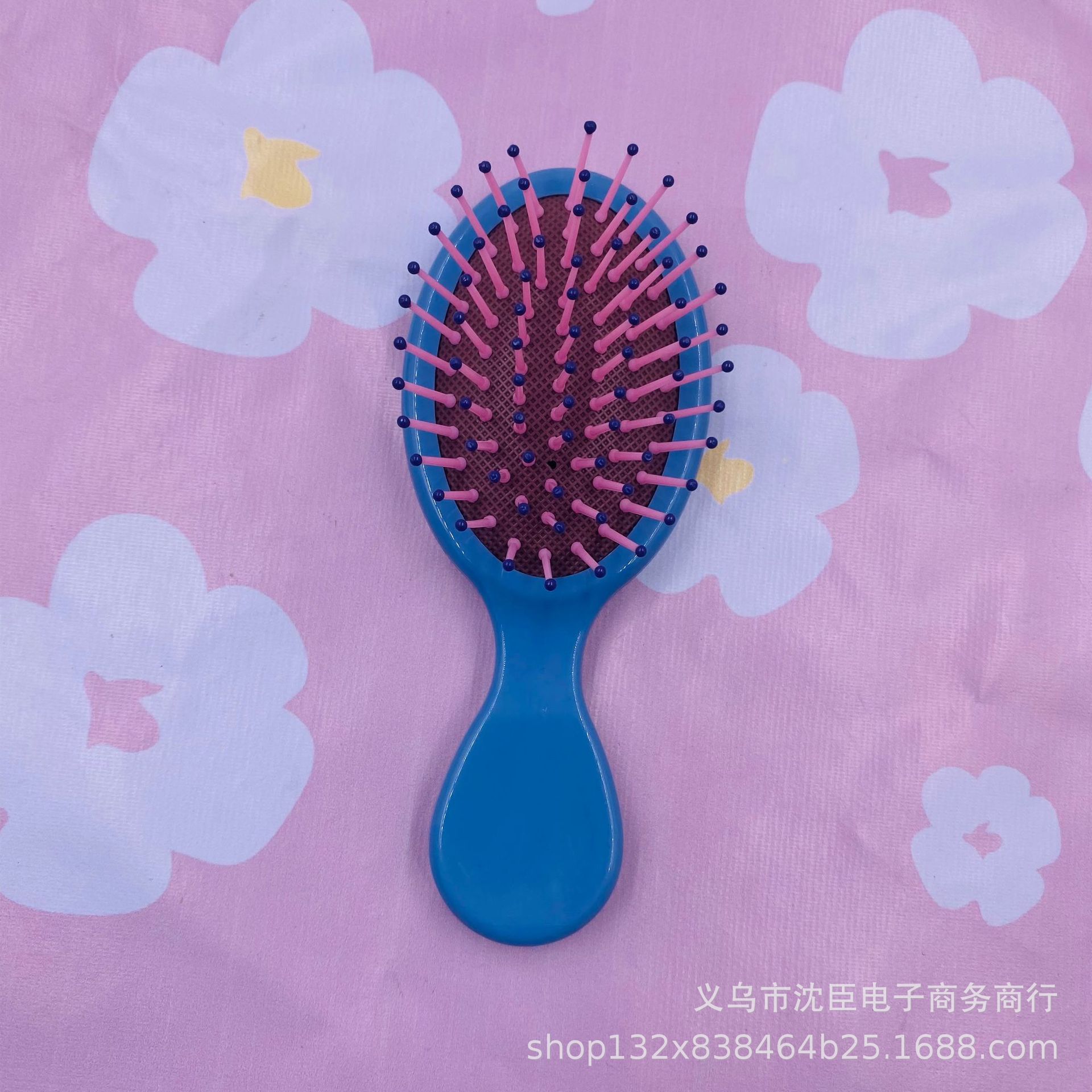 Nuevo color macaron cojín de aire peine airbag masaje peine lindo pelo liso plegable crema pegamento portátil peine color caramelo