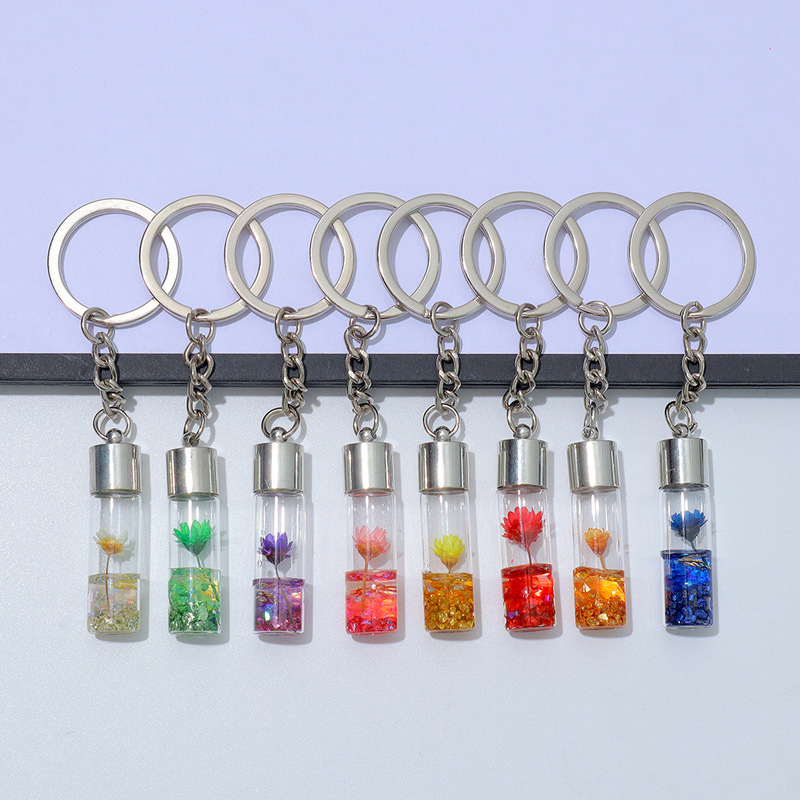 Preserved Flower Keychain Small Pendant Cross-Border Hot-Selling Plant Dried Flower Glass Bottle Pendant Bag Decoration Hanging Ornament Accessory Preserved Flower Keychain Small Pendant Cross-Border Hot-Selling Plant Dried Flower Glass Bottle Pendant Bag Decoration Hanging Ornament Accessory