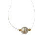 Fashionable organic fishing line from pearl, small design advanced necklace, fitted, light luxury style