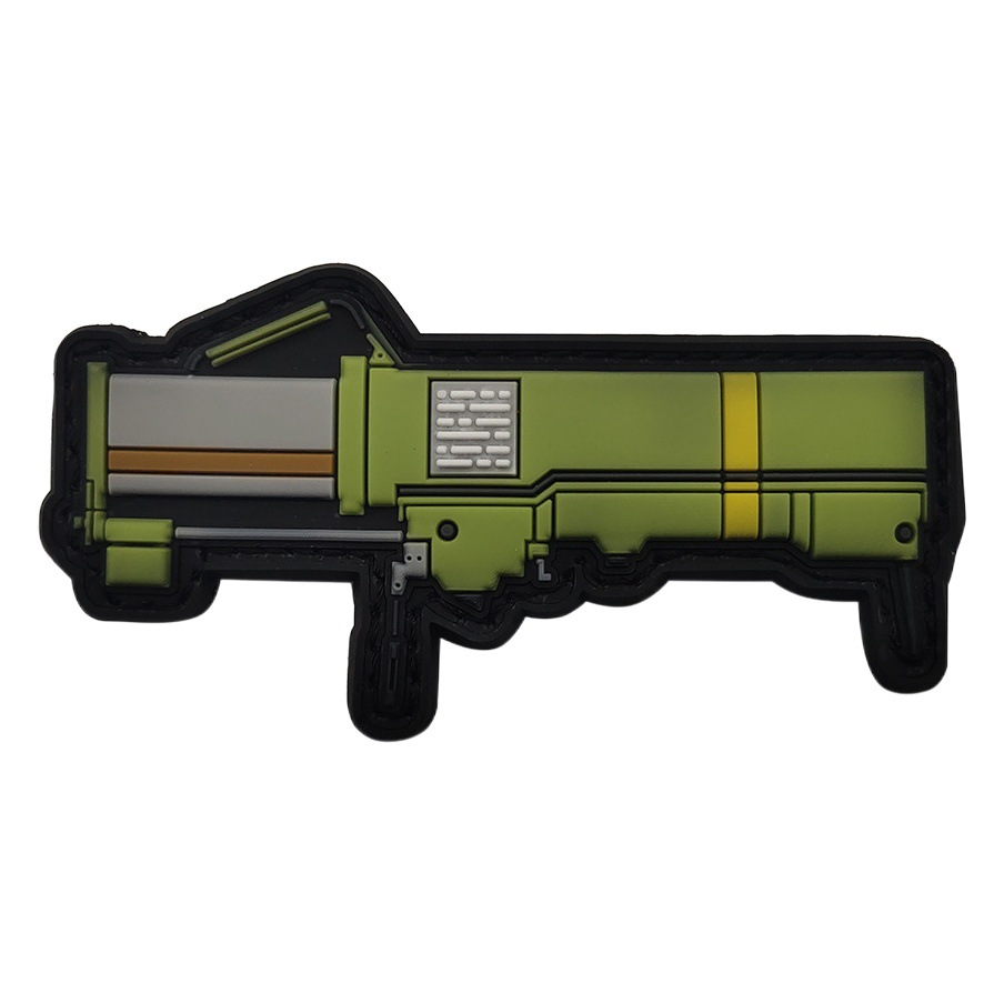 HaiKe al aire libre 3D PVC velcro sello Q versión arma sello táctico moral insignia de goma al aire libre bolsa con pegatinas