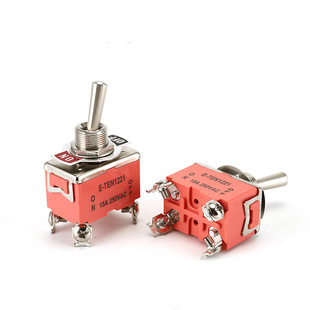 E-TEN1221 button switch 4-leg 2-gear shaking head rocker arm power switch car and boat modification button switch
