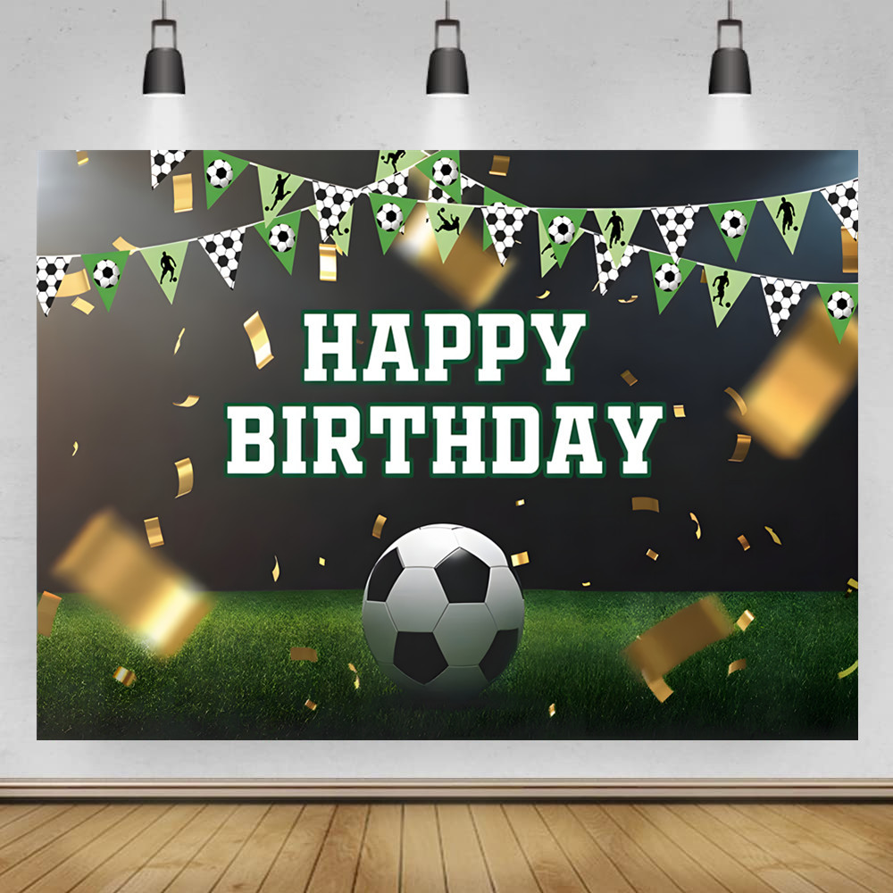 Fútbol transfronterizo decoración de cumpleaños tema de fiesta globo tela de fondo Copa del Mundo nuevo fondo de fotos