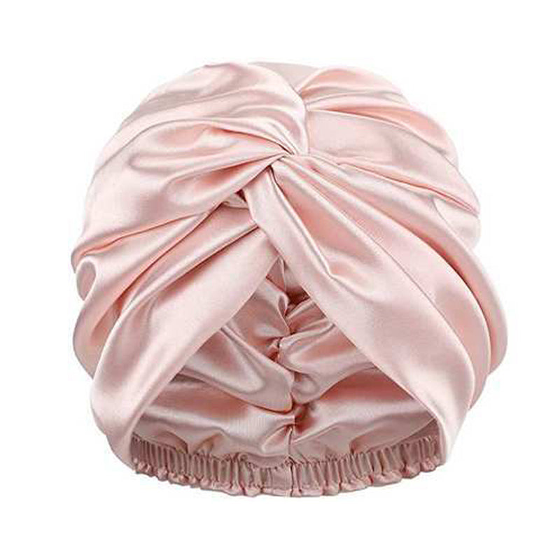22 Mumi Bright Version Cross Pure Color Twisted Silk Nightcap Factory Direct Supply