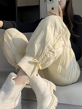 羽绒裤女冬季外穿新款时尚高腰宽松显瘦防风防寒保暖休闲棉裤