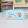 Brand high quality pencil case, cute capacious storage bag with zipper for elementary school students, new collection