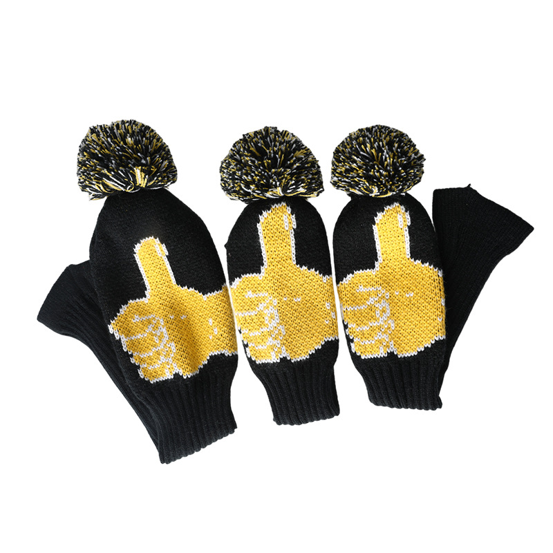 Cubierta de club de golf de punto cubierta de madera cubierta de tapa cubierta de club de golf cubierta de club de dibujos animados