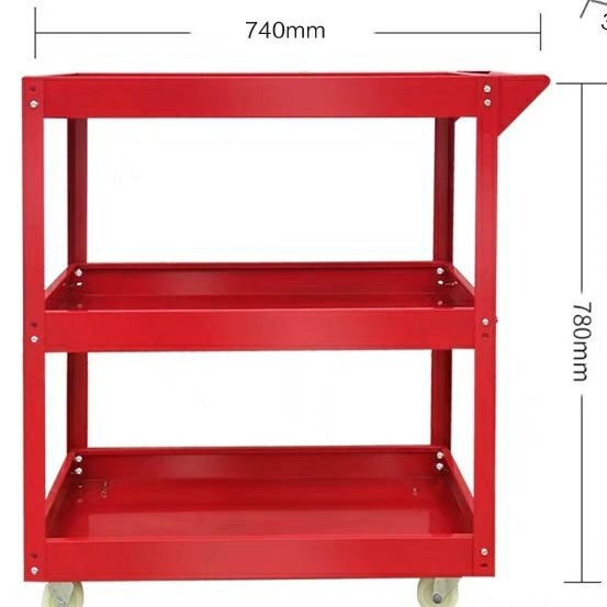 供应三层手推工具车汽修工具多功能零件工具推车耐用加厚型工具车