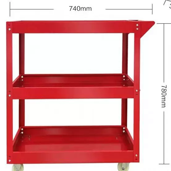 供应三层手推工具车汽修工具多功能零件工具推车耐用加厚型工具车