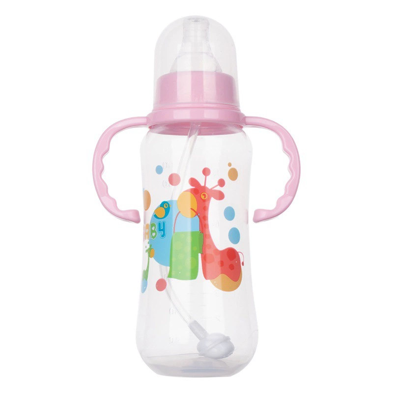 Бутылка из полипропилена со стандартным горлышком для новорожденного ребенка, 280 мл, антиинфляционная бутылка с ручкой, бутылка против удушья оптом 0-сентябрь