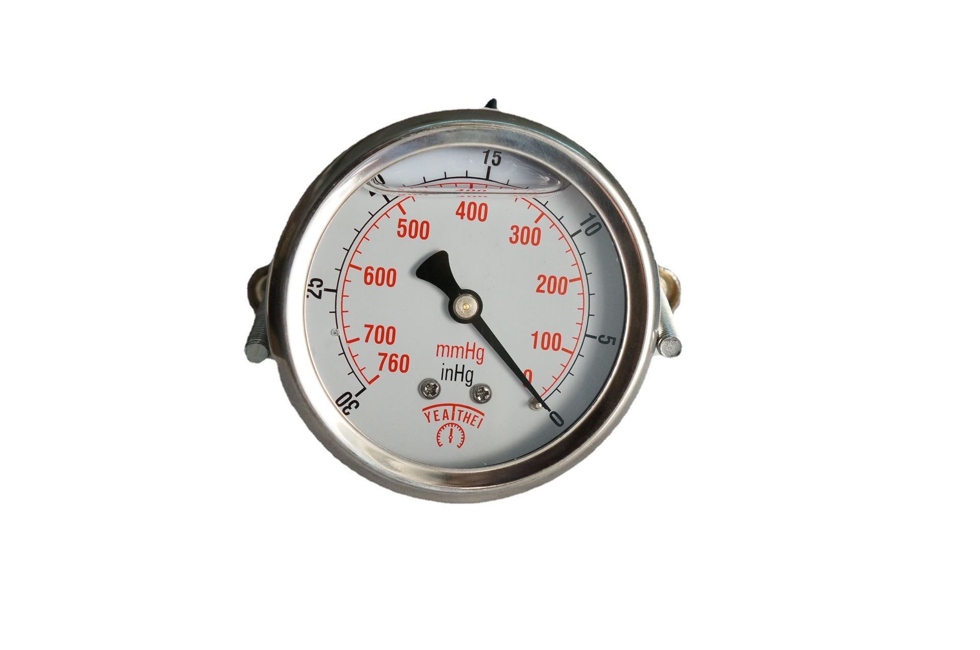 优质供应60MM轴向带支架耐震真空负压表包装机械用真空负压表