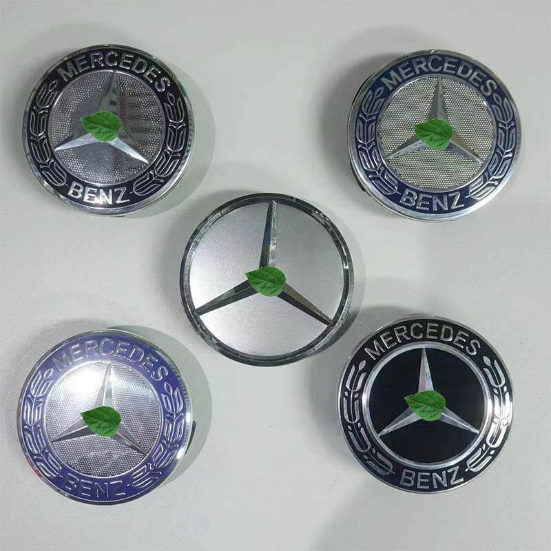 Suitable for Mercedes-Benz Original Wheel Hub Center Caps, A-Class, B-Class, C-Class, E-Class, S-Class, Model-Specific, High-Quality Decorative Parts