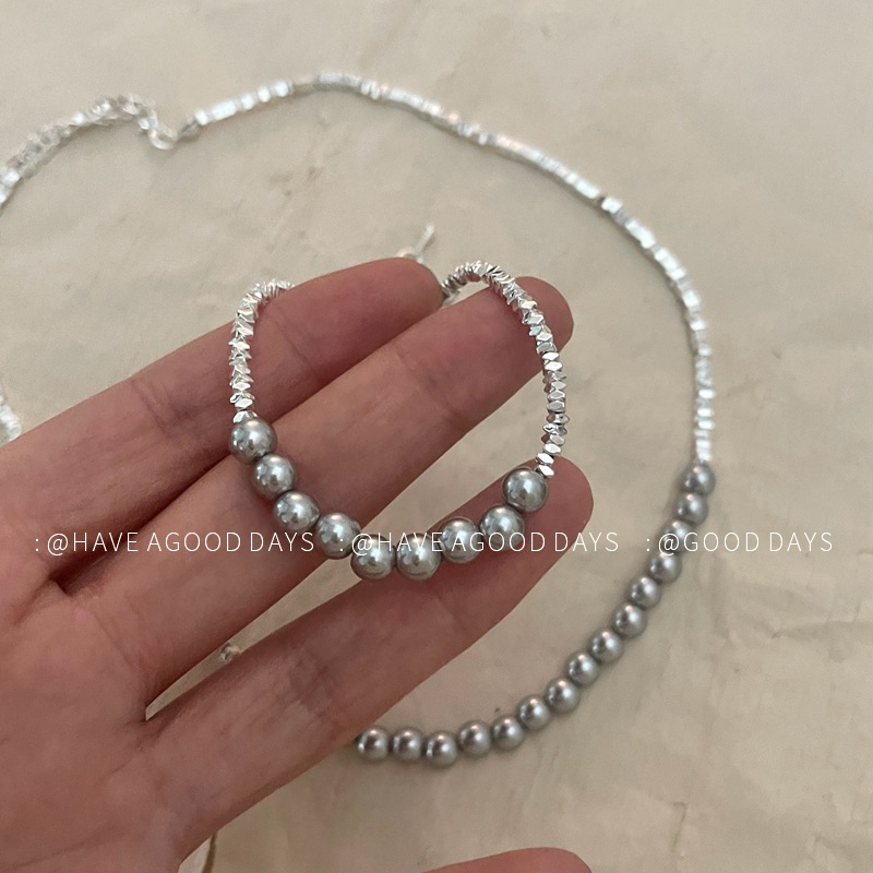 Einfacher Stil Geometrisch Künstliche Perle Kupfer Perlen Überzug Frau Halskette display picture 12