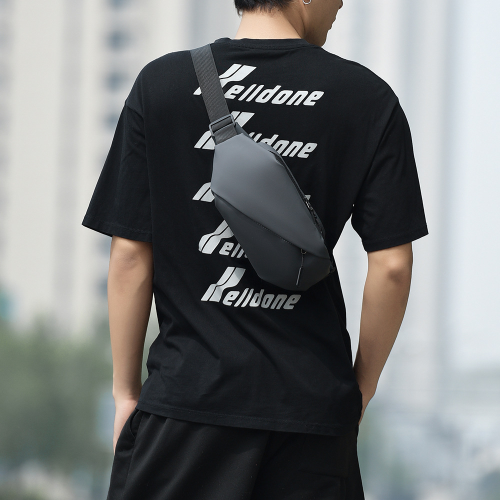 Cross-Border New Waist Bag, Outdoor Chest Bag, Business Crossbody Bag, Multi-Functional Trendy Chest Bag, Men's Sports Shoulder Bag