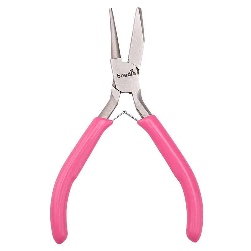 [Upgraded model] Glitter handle semi-circular needle pliers length 12cm