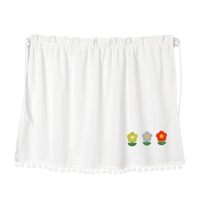 insulation sunshade children's cartoon suction | Sun shade - green-blue-red-flower-curtain