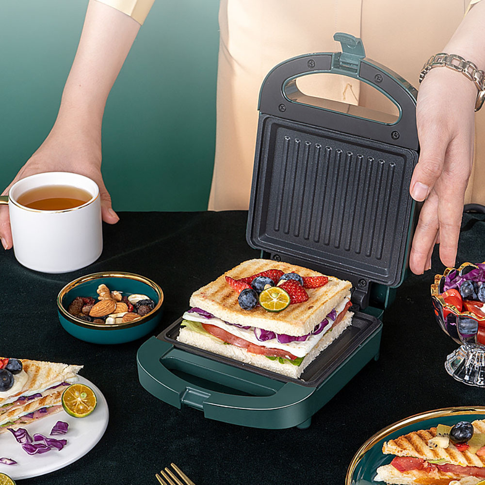 Portátil sandwichera desayuno máquina hogar Luz fabricante de alimentos sandwichera multifunción artefacto tostadas prensa tostadora