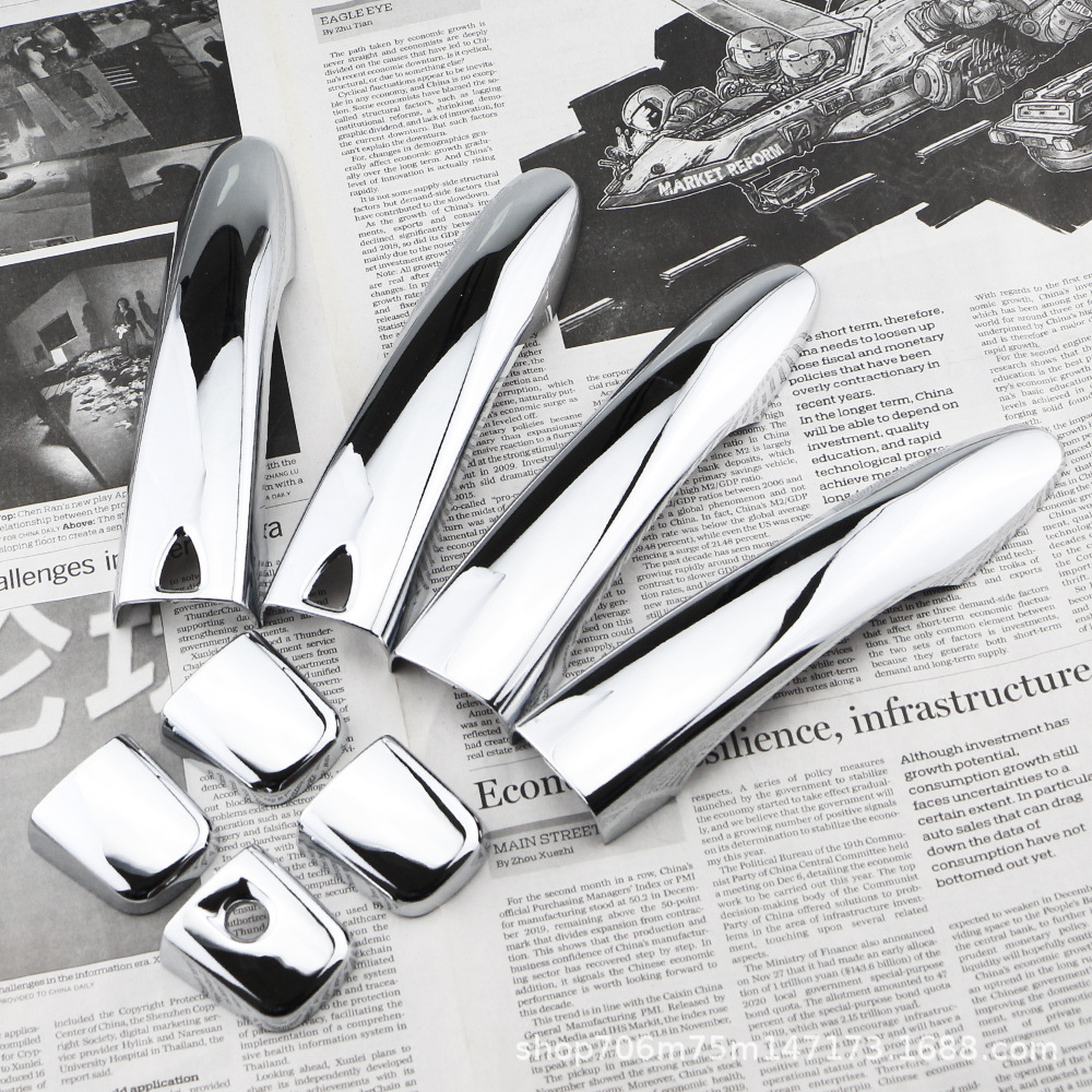 Suitable for Nissan Jinke electroplating exterior handle door handle decoration body modification parts car exterior modification film