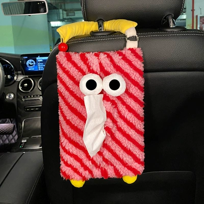 Seat Back Tissue Box Cute Car tissue box/set - as-shown-in-the-figure-funny-tissue-box-pink
