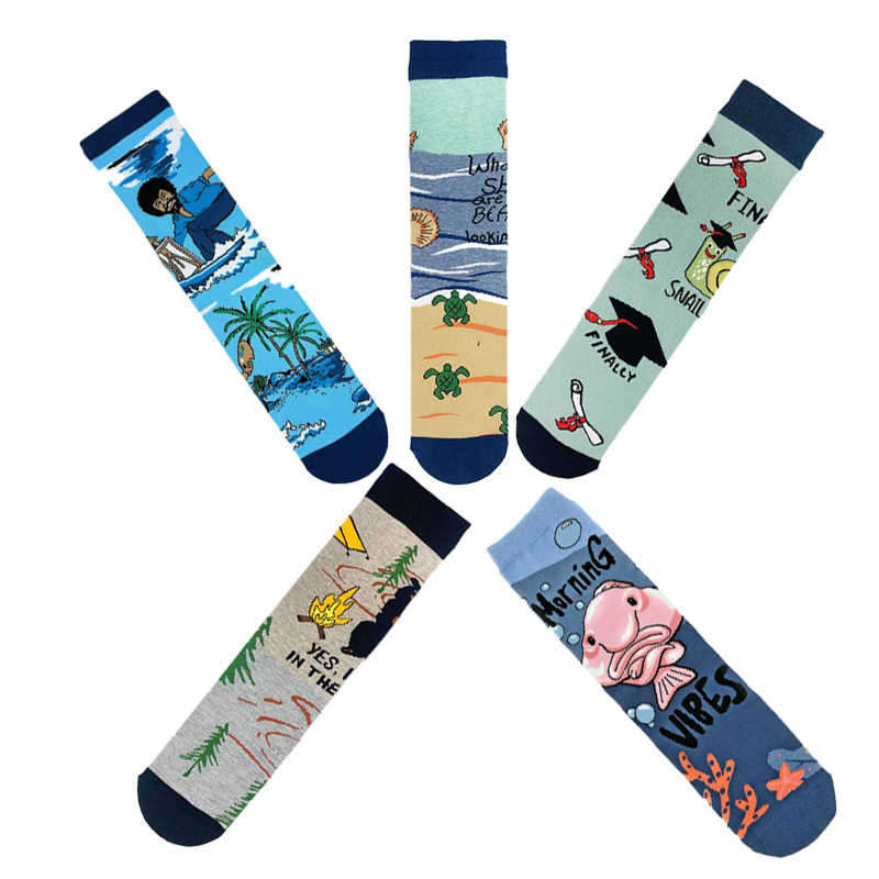65g Weight Socks Classification Socks Lingerie Type Cotton (more than 50%) Fabric Type A Pair Quantity Casual, Daily Occasion Animal, Color Block Pattern All Seasons Season Unisex Gender Cute Style A Pair Cute Unisex Animal Color Block Cotton (more Than 50%) Crew Socks 2