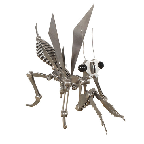 One drop handmade hand and foot foldable metal crafts mantis model ornament SMG mantis model