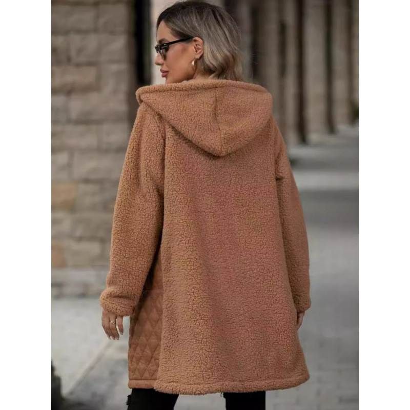 Wholesale Of Loose-Fitting Winter And Autumn Coats With Hood, Zipper, And Plush Lining_ecoleips.com