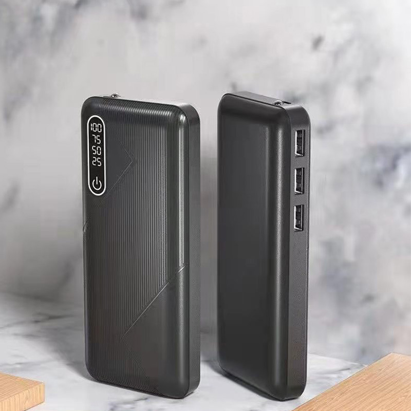 Compartir tres líneas de carga tesoro de pantalla digital porosa salida portátil fuente de alimentación móvil teléfono móvil batería de litio universal de gran capacidad