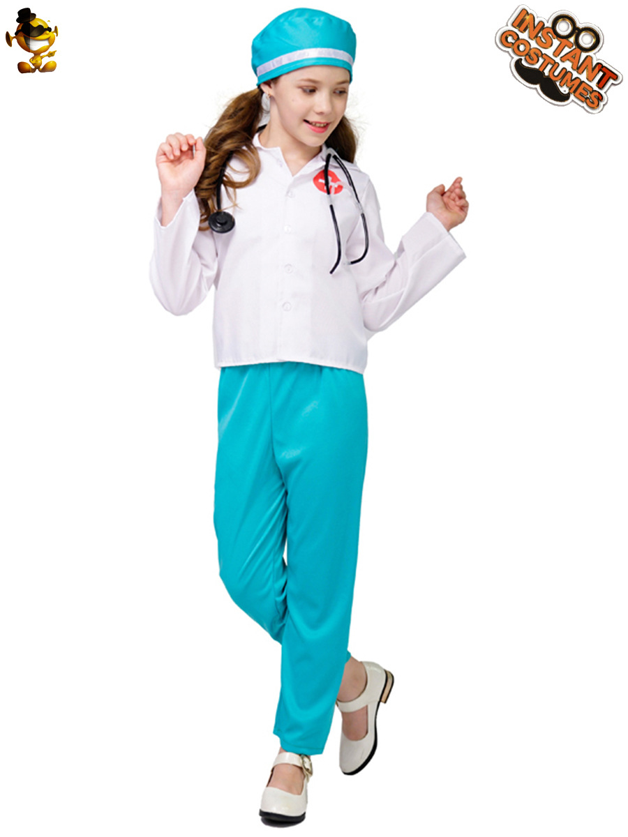 Nuevos niños doctor role play ropa niños de la Escuela Profesional experiencia médico ropa Cosplay