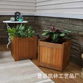 木质花箱蔬菜花木种植箱阳台景观花种植箱化外植物木箱