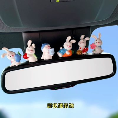Cartoon Artificial Transparent Succulent Car ornaments