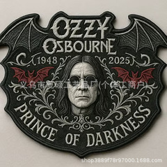 跨境新品 Ozzy Osbourne 1948–2025 Memorial Patch 纪念补丁